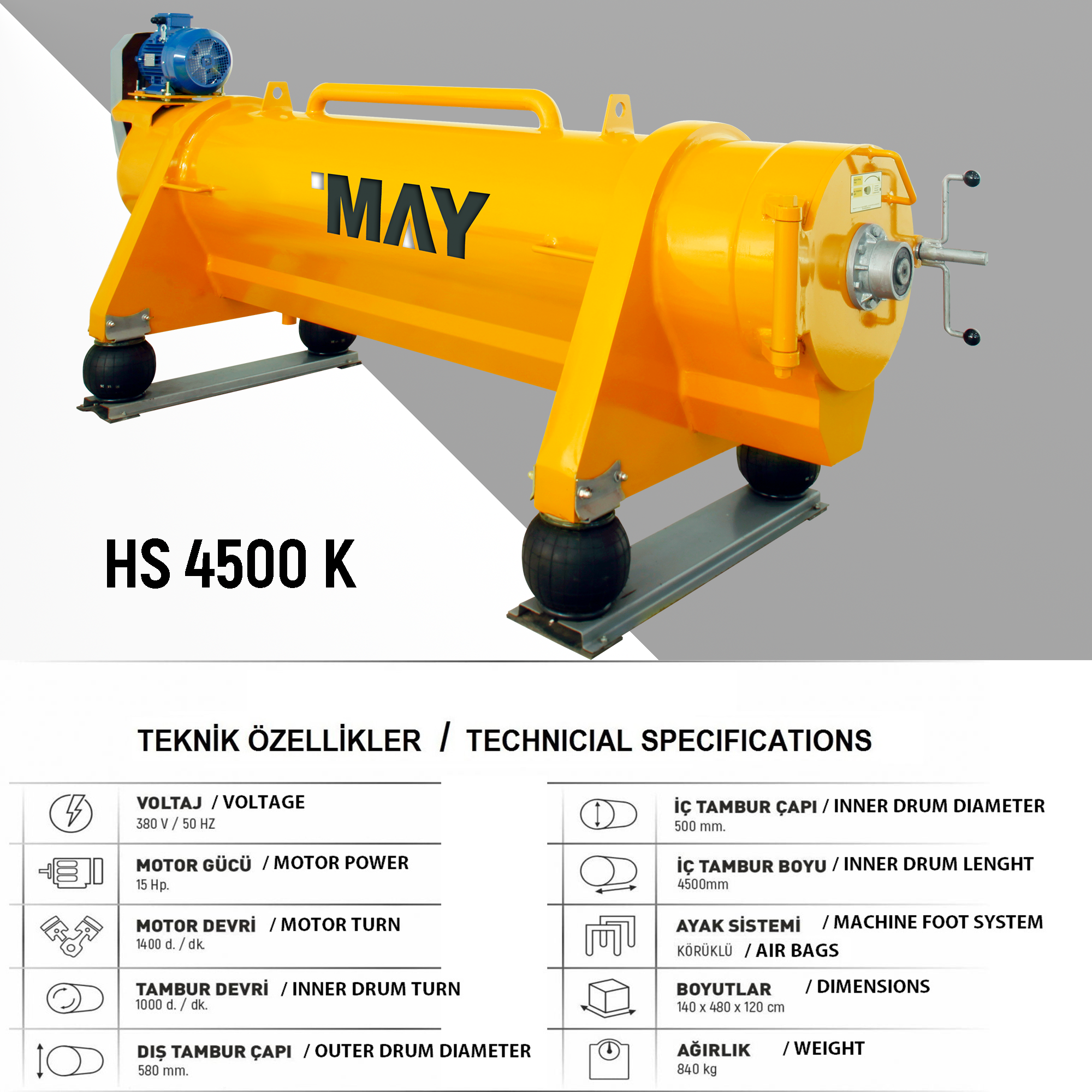 en sessiz halı sıkma makinası HS4500 K